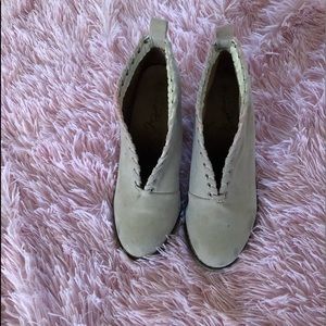 Beige Ankle Booties